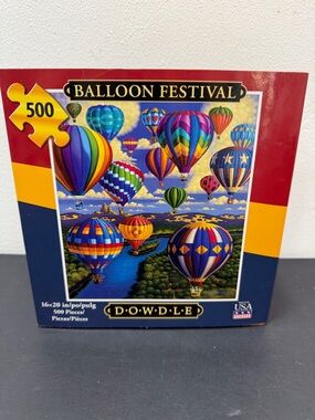 Dowdle Folk Art Balloon Festival 500 Pieces jigsaw Puzzle  SALE🔴3/$25🔴